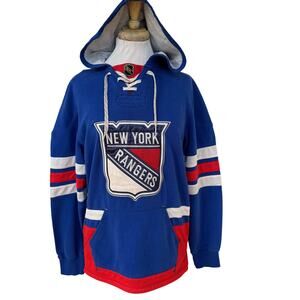 CCM New York Rangers Hooded Jersey - Size Small